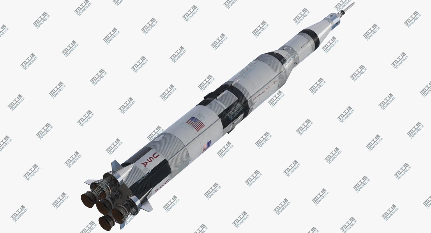 images/goods_img/2021040231/Three Stage Super Heavy Saturn V Rocket with Internal Parts 3D/2.jpg